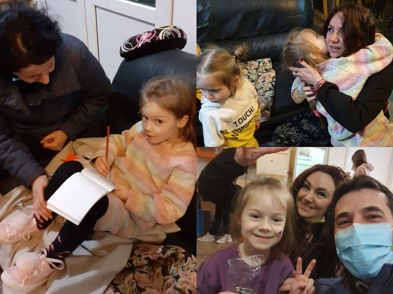 LIBERTY Galati volunteers interacting with Ukrainian children