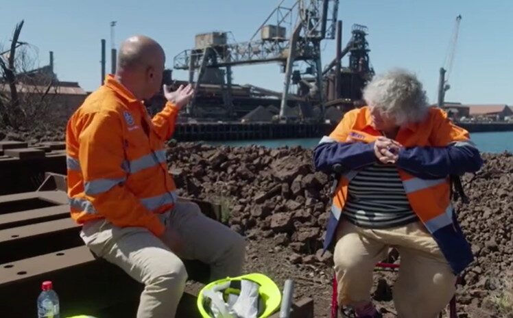Miriam Margolyes’ ‘Australia Unmasked’ visits Whyalla steelworks