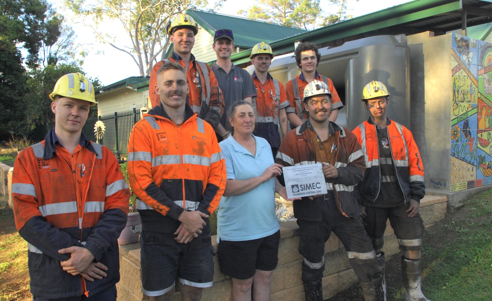 Tahmoor apprentices pitch in to complete community project in Australia
