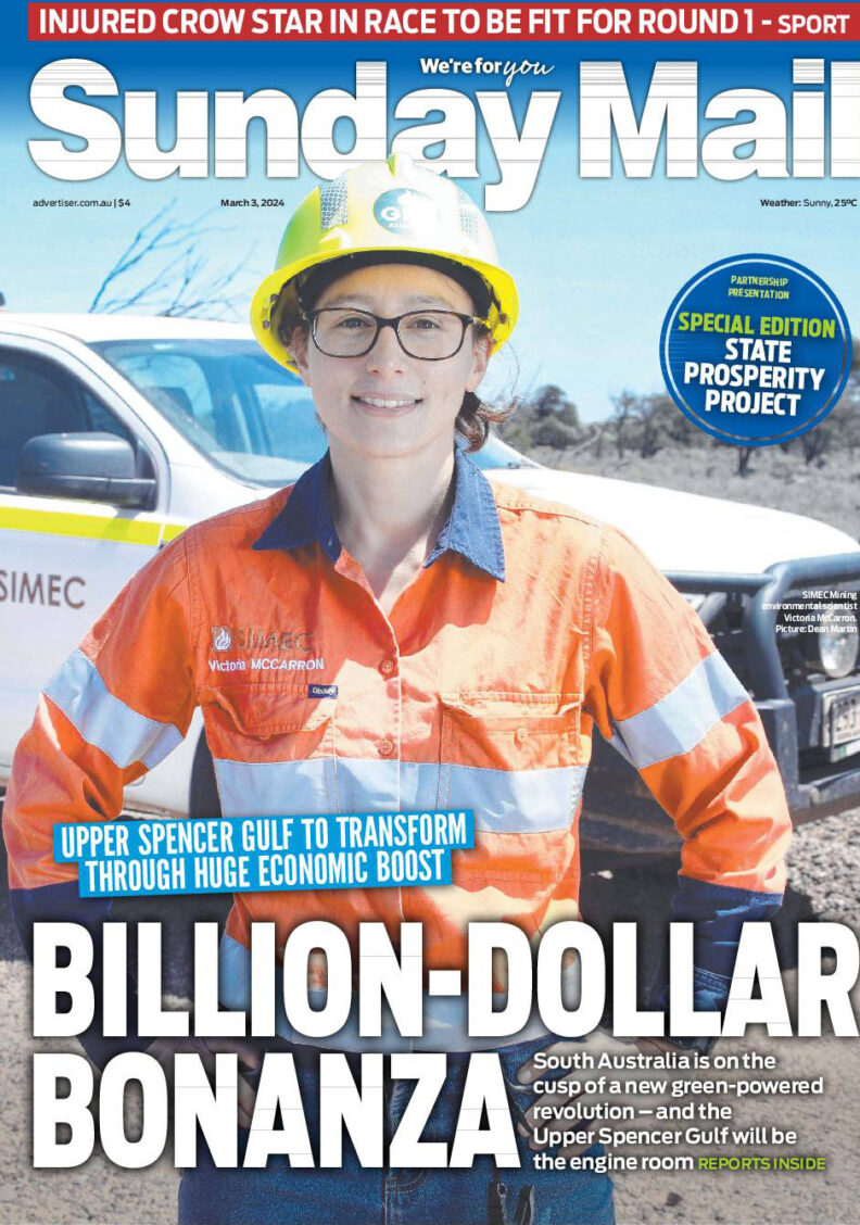 We’re front-page news in Whyalla as government power project generates excitement
